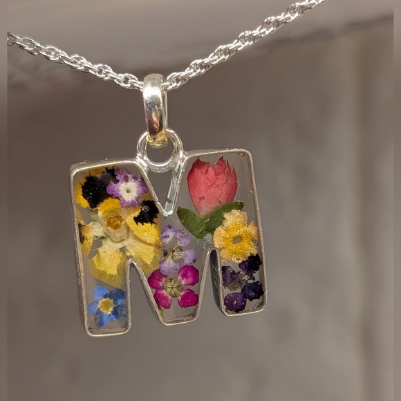 Seed & Sage Jewelry - Sterling Silver Floral Necklace - NWT - "M"